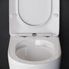 Ceramica Nova Highlight CN1812 Напольный пристенный унитаз-соло с ультра тонким сидением с функцией плавного закрытия, цвет: белый