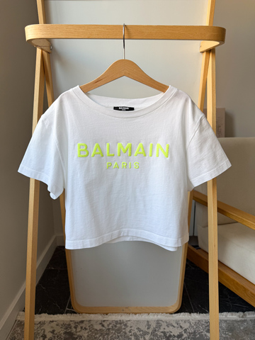 Хлопковая футболка Balmain, 158