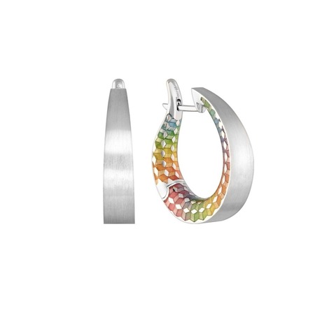 Серьги Конго с цветной эмалью, E0177-20/9