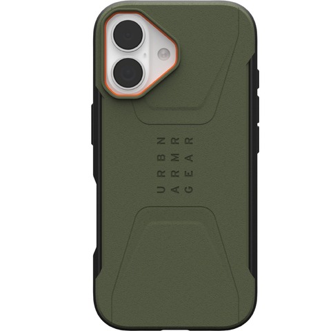Чехол Uag Civilian Case для iPhone 17, Оливковый/Оранжевый | Olive/Orange