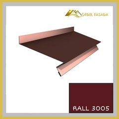 Отлив оконный металлический RALL 3005-Красное вино 0,45мм 2м