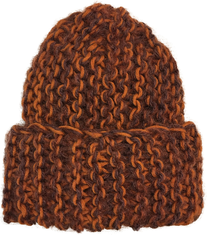 Зимняя женская шапочка ANRU крупной вязки - стильный и теплый аксессуар для холодного времени года.