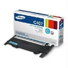 Картридж голубой Samsung CLT-C407S для Samsung CLP-320, CLP-320n, CLP-325, CLX-3185, CLX-3185N, CLX-3185FN (Ресурс 1000 стр.)