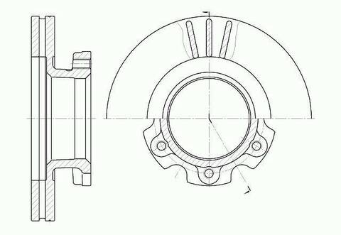 Диск тормозной вентилируемый G-brake  GR-02859