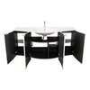 Cezares 82412 Стеклянная раковина с двумя чашами 82412 Extra-light, 138x52