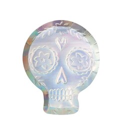 Тарелки "Holographic Sugar Skull" 8 шт.