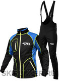 Утеплённый лыжный костюм RAY STAR WS Black-Blue 2018 мужской