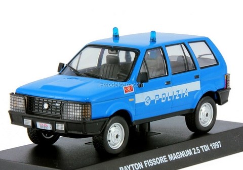 Rayton Fissore Magnum 2,5 TDI Italian 1:43 DeAgostini World's Police Car #S2