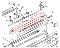 Вал очистки ленты переноса RICOH Aficio 551/700/MP6000 (D0623925 | B2473925 | A2933916/D062-3925 | B247-3925 | A293-3916)