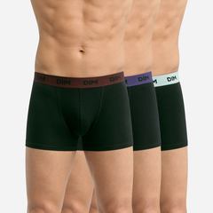 Трусы-боксеры мужские 3 шт. в упаковке DIM 005D/3_Черный (Хлопья/Зола/Виноград)