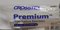Наконечники для слюноотсосов Crosstex Premium Plus Saliva Ejector (Белые)