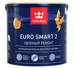 КРАСКА "EURO SMART-2"  9 Л (1) ИНТЕРЬЕРНАЯ "ТИККУРИЛА"