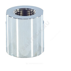 Муфта латунь хром переходная Ду 25х20 (1"х3/4") для полотенцесушителя ВР/ВР 0006-01