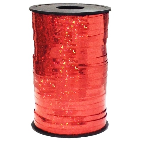 Лента голография (0,5 см x 250 м), Красный