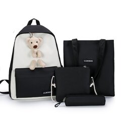 Çanta \ Bag \ Рюкзак  Capacity Zipper Cute Bear black