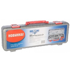 НИЗ Шоферский инструмент №3, 19 предм., 1/2?, набор торцовых головок в пластиковом кейсе (2761-30)