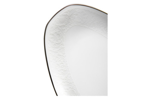 Блюдо овальное 23см Narumi Рошель белое