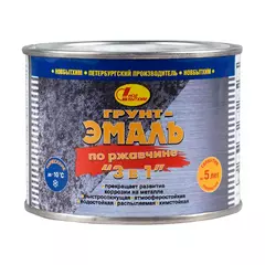 Грунт-эмаль на ржавчину 3 в 1 Новбытхим коричневая