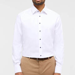 Сорочка мужская Eterna Modern Fit 2132-X171-12 из ткани Dynamic Cotton белая