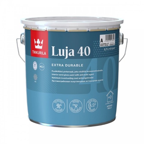 Tikkurila Luja 40 / Тиккурила Луя 40 полуглянцевая краска влагостойкая