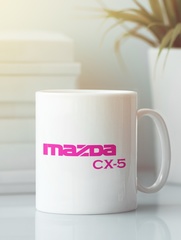 Кружка с рисунком Мазда CX-5 (Mazda CX-5) белая 0010