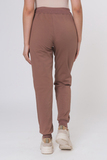 Спортивные брюки для беременных 13642 молочный шоколад