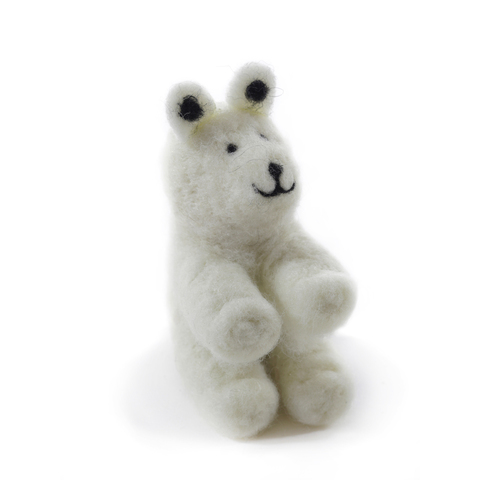 ИГРУШКА БЕЛАЯ СИДЯЩАЯ СОБАКА