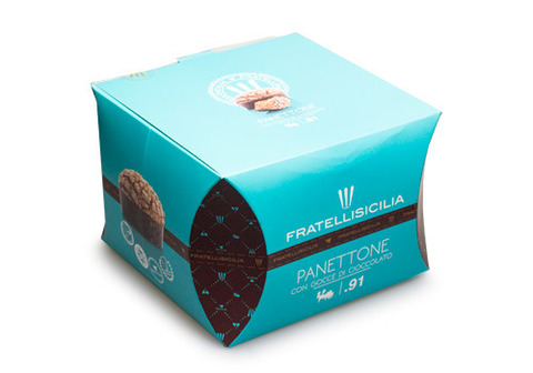 Кекс Панеттоне классический с шоколадом Fratelli Sicilia, 850г