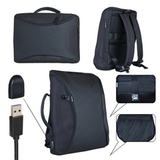 Рюкзак для ноутбука 15.6" с USB-портом BackPack (Черный)