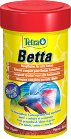 TetraBetta корм для лабиринтовых рыб (хлопья) 100 мл