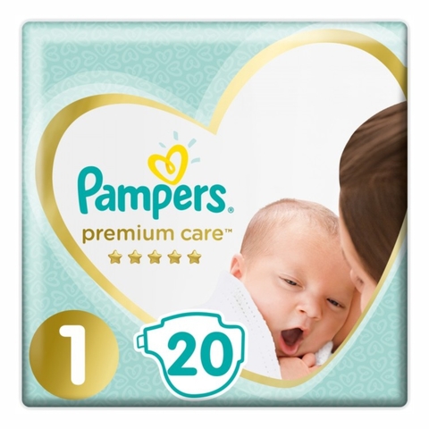 Подгузники PAMPERS Premium Care Newborn 20 шт РОССИЯ