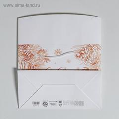 Пакет-коробка «С Новым годом», 23 × 18 × 11 см