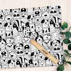 Ткань оксфорд 600 силуэты собак