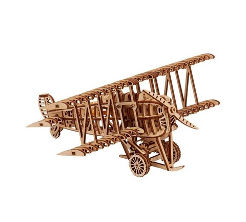 Первый самолет Wood Trick - Деревянный конструктор, сборная модель, 3D пазл