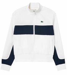 Женская теннисная куртка Lacoste Ultra-Dry Colourblock Stretch Tennis Jacket - white/navy blue