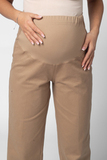 Брюки для беременных 16142 темно-бежевый