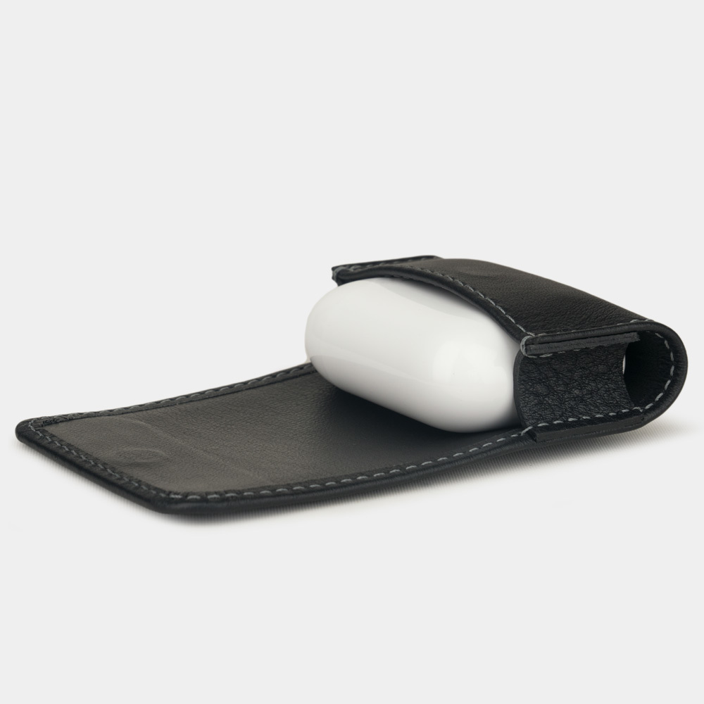 AirPods Pro leather case  - black