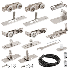 Базовый комплект для телескопического открывания дверей Comfort - PRO SET 5 /telescope/ 80 (CFA172C)
