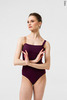 Strap leotard | wine