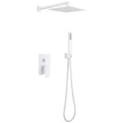 Abber AF8219W Душевая система Abber Daheim AF8219W скрытого монтажа без излива, белая матовая фото