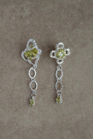 Серьги SPRING EARRINGS GREEN