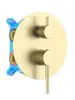 Aquatek AQ1347BG AQ1347BG ЕВРОПА смеситель для ванны 3 режима (внешняя и скрытая часть), шлиф. золото