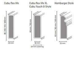 Плинтус ХДФ Doellken Cubu Flex Life 1013 (5012) белый 40x13х2500 мм