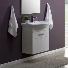 Aquanet 212657 Тумба с раковиной Aquanet Ирис 60 белый (1 ящик, 2 дверцы) (212657) фото