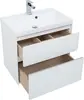 Aquanet 242523 Тумба с раковиной Гласс 70 цв.белый (242523)