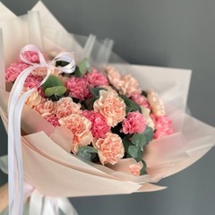 Диантусы микс с эвкалиптом