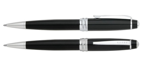 Ручка шариковая Cross Bailey, Black Lacquer CT (AT0452-7)