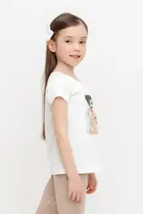 фуфайка  для девочки  КР 302561/сахар к489