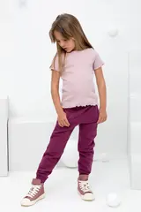 брюки  для девочки  КР 400588/насыщенная клюква