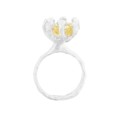 Кольцо Princess Yellow Pear